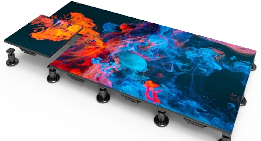 Interactive LED Dance Floor Multi-functional Support Both Dance Floor Led Display And Stacking Normal Led Video Wall For Rental And Events Magnets Support Front Maintenance